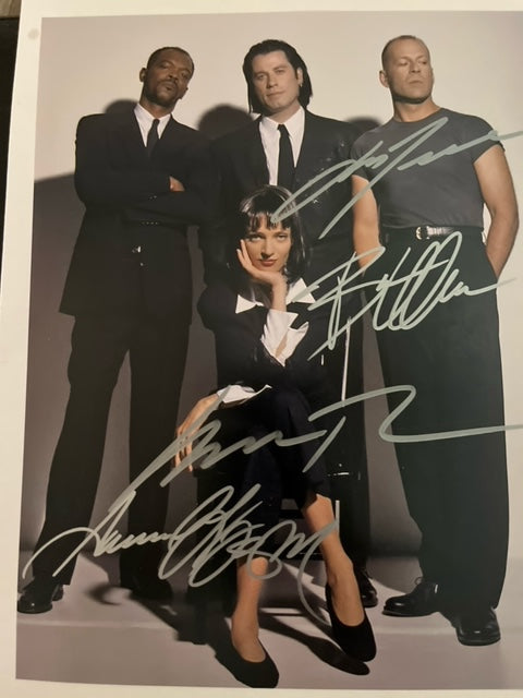 PULP FICTION PACKAGE - Cast Signed 8 x 10 PLUS INDIVIDUAL Autographed 8 x 10 Photos
