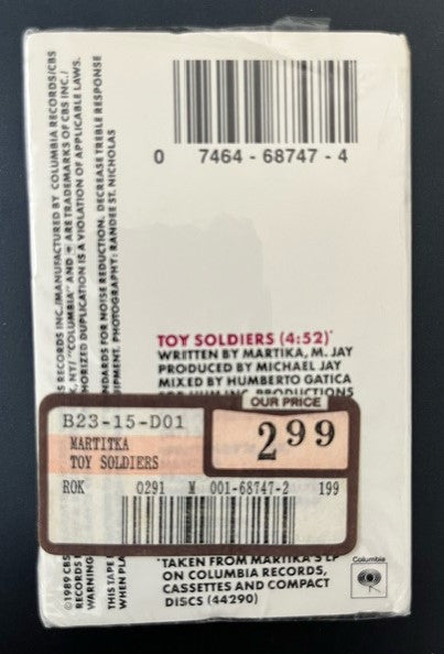Martika - Toy Soldiers U.S. Cassette Single