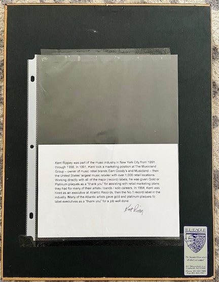 JEWEL - Pieces Of You RIAA Gold Sales Award For 500,000 CDs & Cassettes