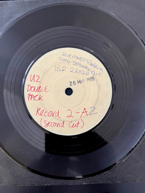 U2 - The Unforgettable Fire RARE UK 7" Test Pressing For Double Pack
