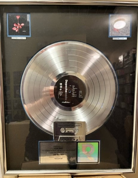 Depeche Mode - VIOLATOR RARE Double Platinum Sales Award