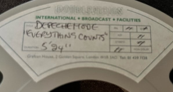 Depeche Mode - Everything Counts (Live) Super Rare 1" Master Video Reel