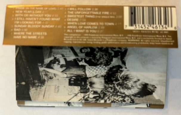 U2 - The Best Of 1980-1990 RARE Thailand Cassette LP With Bonus Promo Note Cards