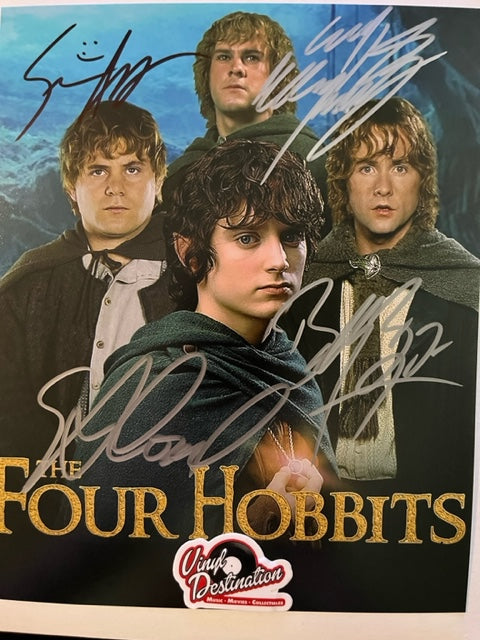 Lord Of The Rings - The Four Hobbits Hand Signed 8 x 10 Photo