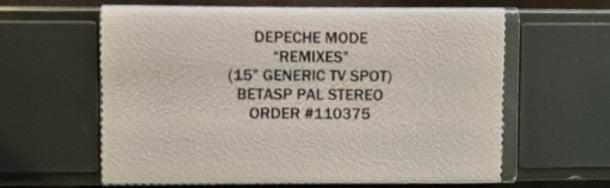 Depeche Mode - Remixes Rare UK Promo Only Beta Cassette