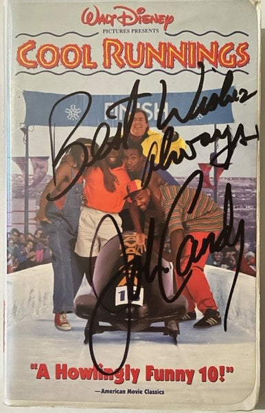 John Candy - Cool Runnings Hand Signed & Inscribed VHS Videocassette