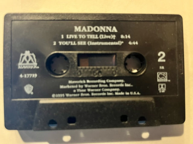 MADONNA - You'll See U.S. Cassette Single
