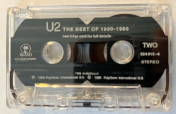 U2 - The Best Of 1980-1990 RARE Thailand Cassette LP With Bonus Promo Note Cards