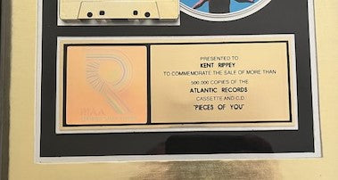 JEWEL - Pieces Of You RIAA Gold Sales Award For 500,000 CDs & Cassettes