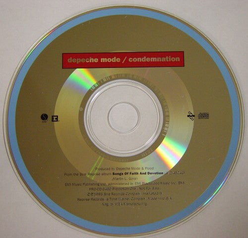 Depeche Mode - Condemnation - U.S. Promotional ONLY 3-Track CD - ONLY KNOWN COPY!