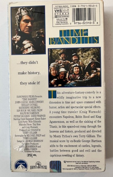 Time Bandits - VHS Videocassette NEW / Factory Sealed