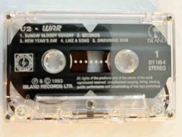 U2 - War RARE Thailand Import Cassette LP