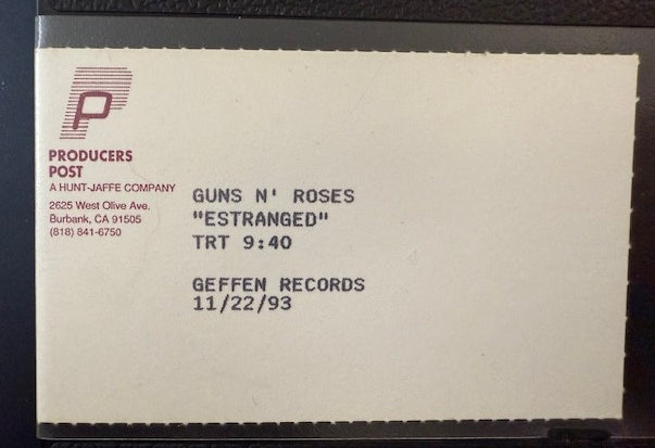 Guns-N-Roses - Estranged RARE Promo Only VHS Single