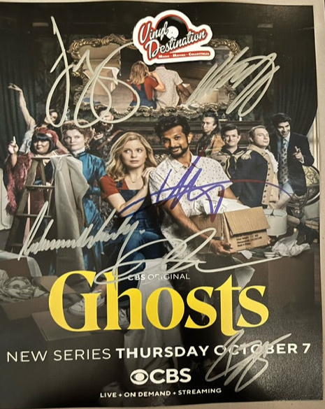 GHOSTS - Cast Hand Signed 8 x 10 Photo Six Signatures