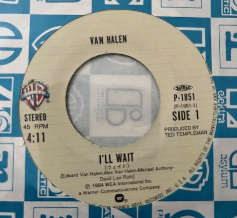 Van Halen - I'll Wait Japanese 7" Single