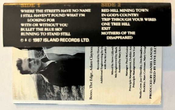 U2 - The Joshua Tree RARE Thailand Cassette LP