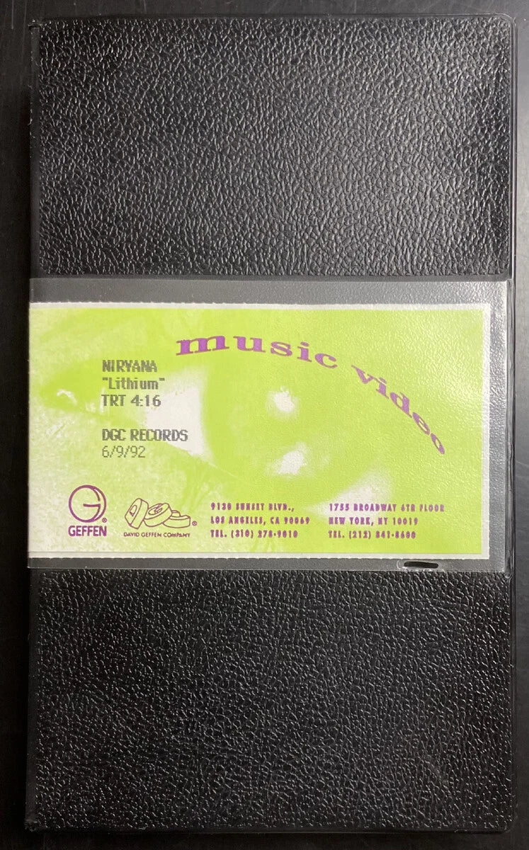 NIRVANA - Lithium RARE Promotional Only VHS Single