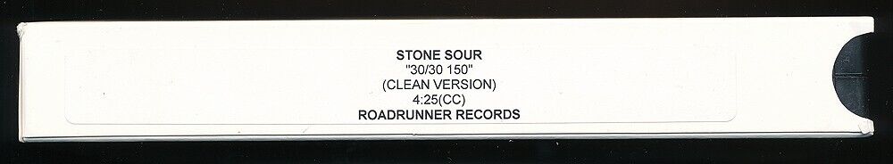 Stone Sour - 30/30 150 - Rare U.S. Promo Only VHS Single