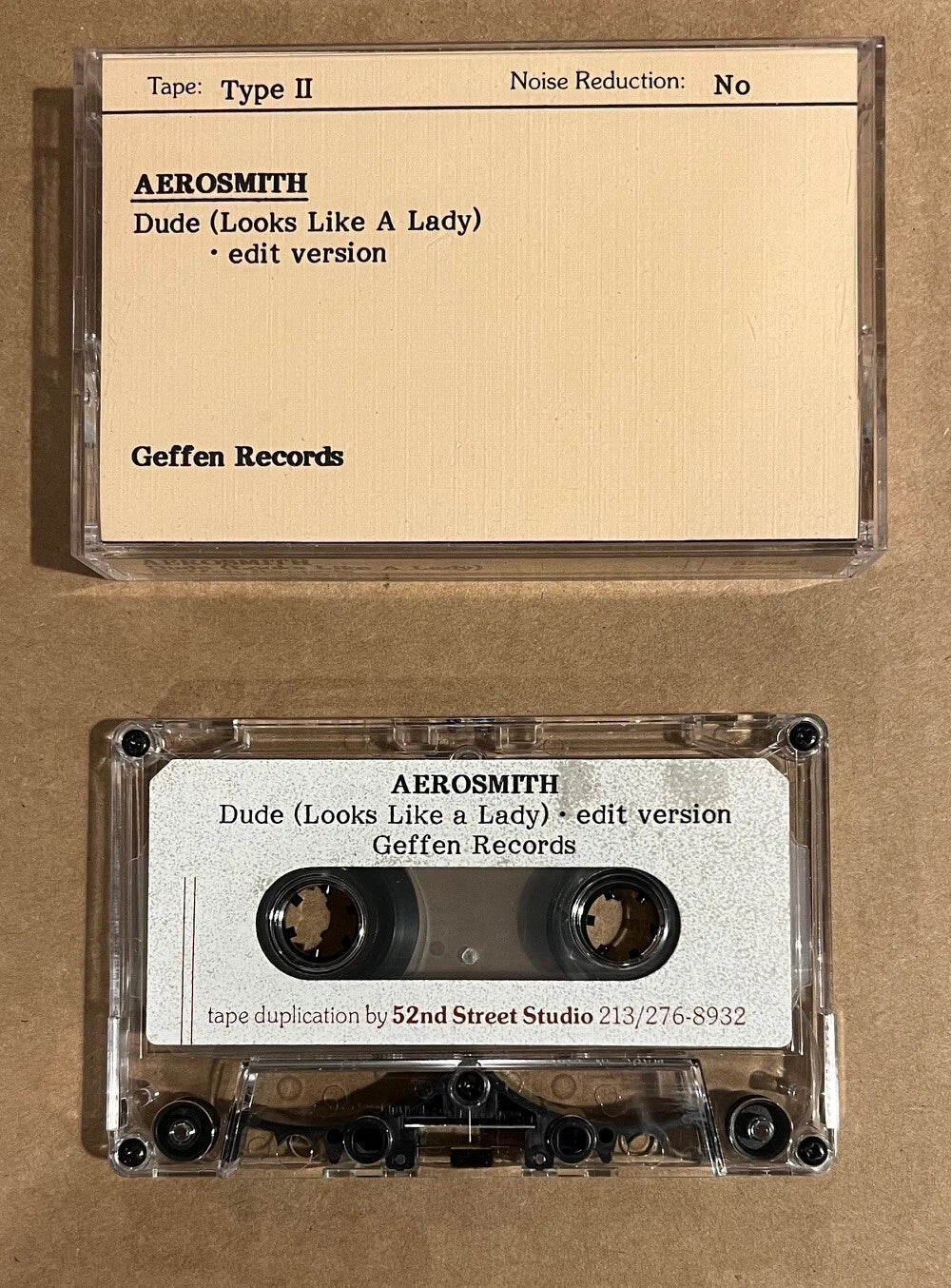 Aerosmith - Dude (Looks Like A Lady) Promo Only One-Sided Cassette Single