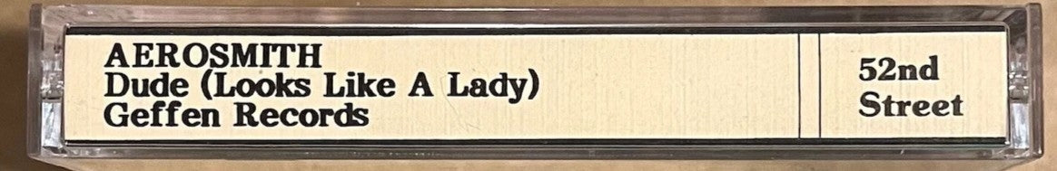 Aerosmith - Dude (Looks Like A Lady) Promo Only One-Sided Cassette Single