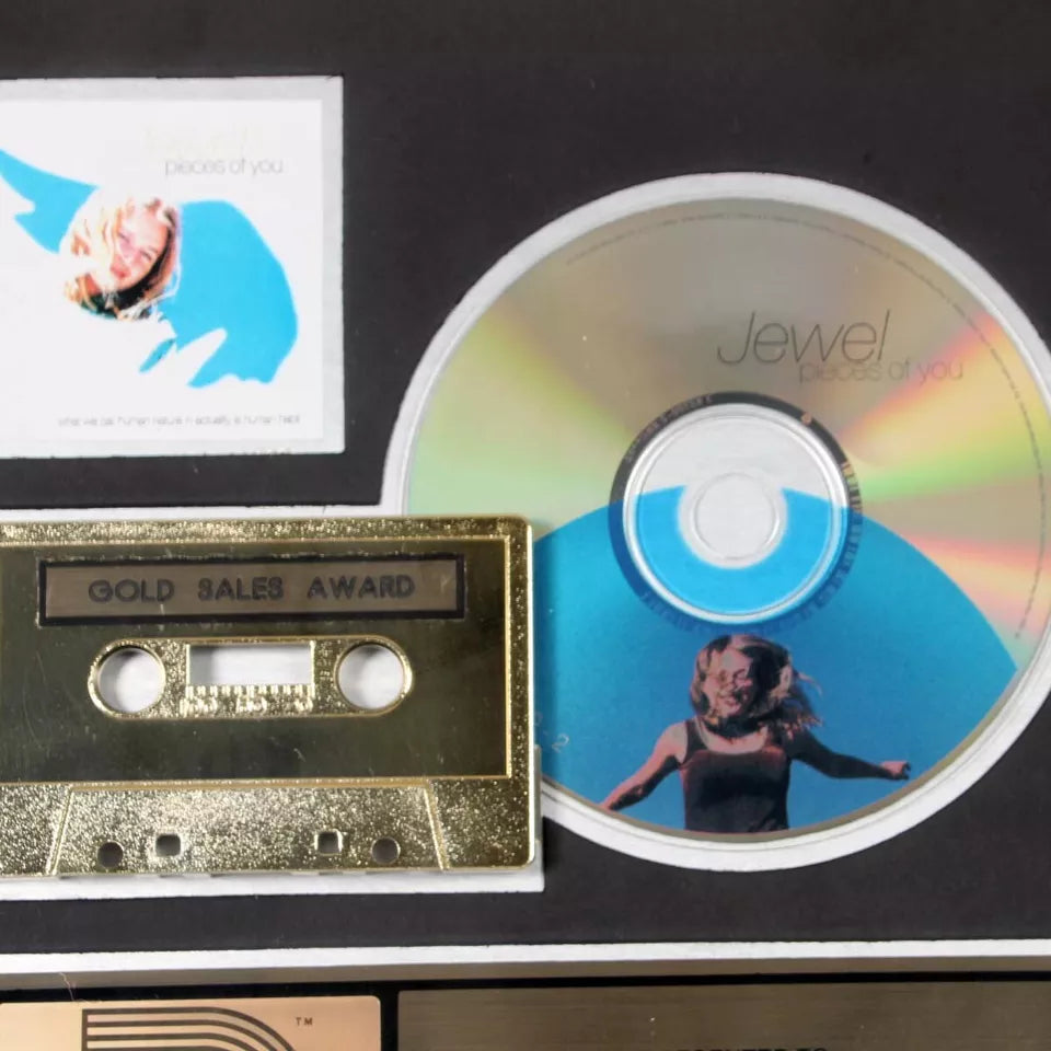 JEWEL - Pieces Of You RIAA Gold Sales Award For 500,000 CDs & Cassettes