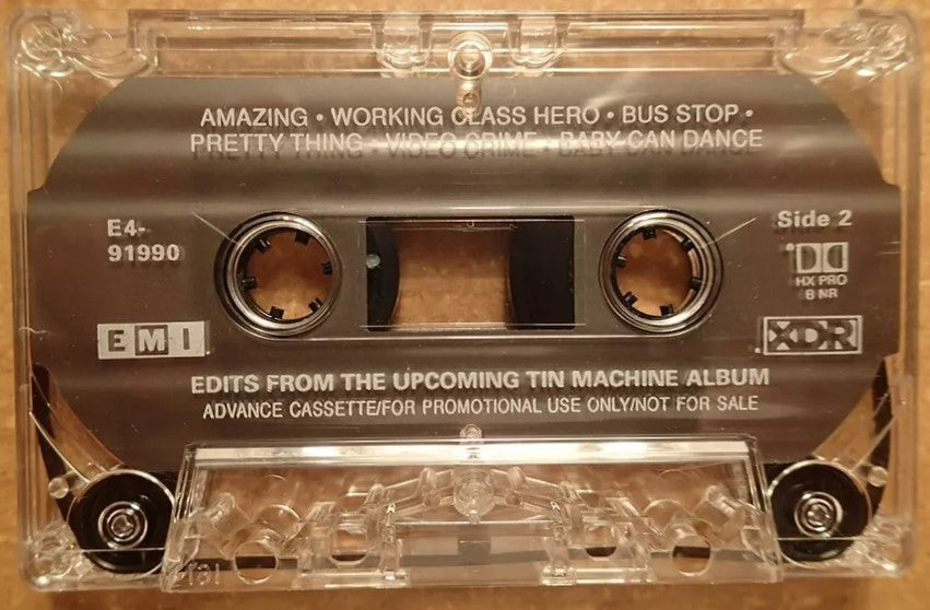 Tin Machine - Rare U.S. Advance Promo Cassette LP W/ David Bowie