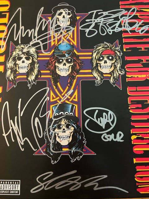 Guns-N-Roses - Appetite For Destruction - FULLY SIGNED LP