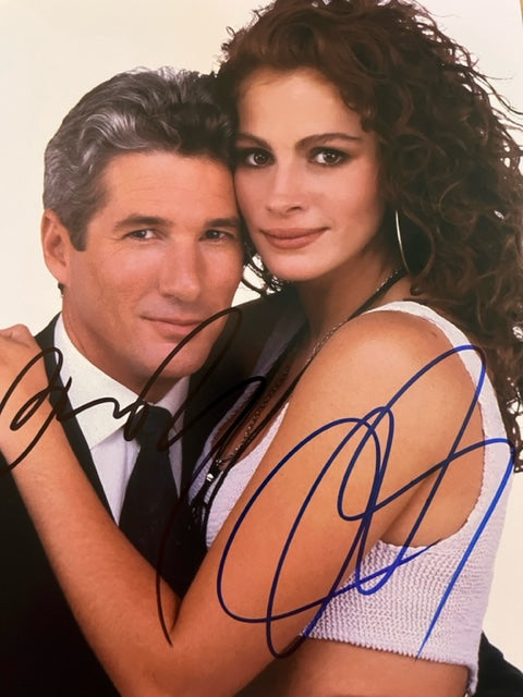 PRETTY WOMAN - Cast Signed 8 x 10 Photo Richard Gere & Julia Roberts