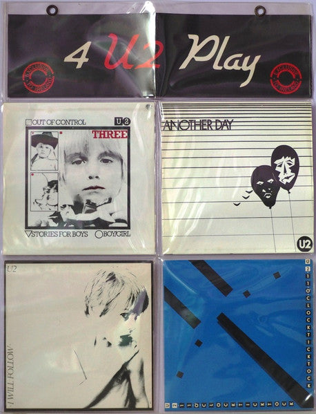U2 VERY RARE 7" Singles Package "4 U2 Play" Sunrise Labels