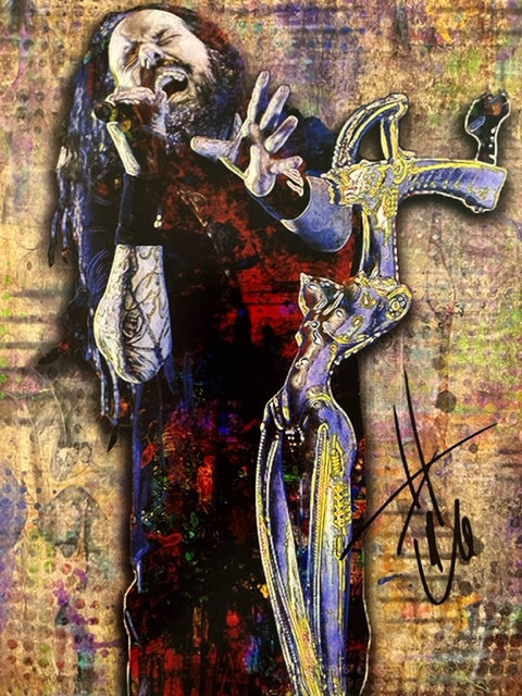 KORN - Jonathan Davis Autographed 8 x 10 Photo