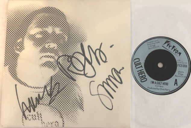 The Cure / Cult Hero - I Dig You    Rare U.K. 7" Single  Hand Signed