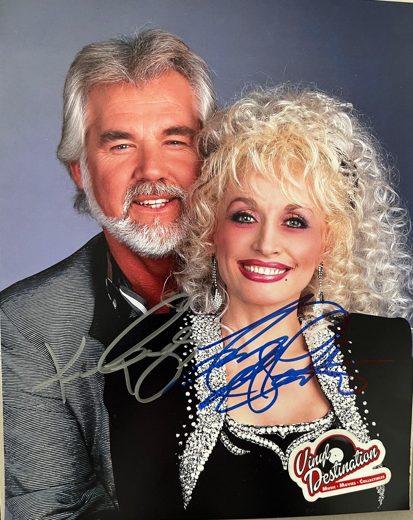 Kenny Rogers & Dolly Parton - Hand Signed 8 x 10 Photo