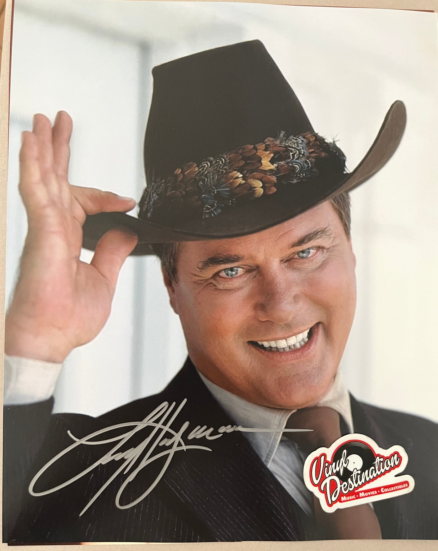 Larry Hagman As J.R. Ewing From Dallas - Hand Signed 8 x 10 Photo