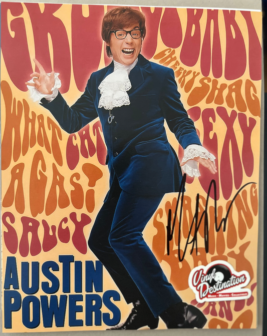 Mike Myers As Austin Powers - Hand signed 8 x 10 Photo