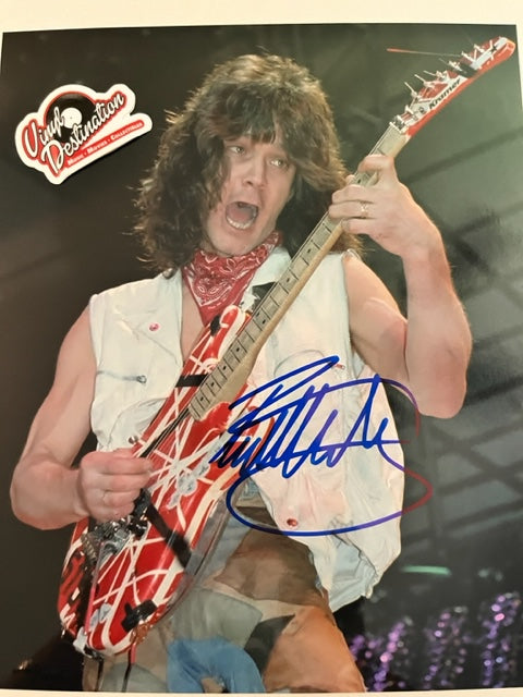 Eddie Van Halen - Rock Legend - Hand Signed 8 x 10 Photo