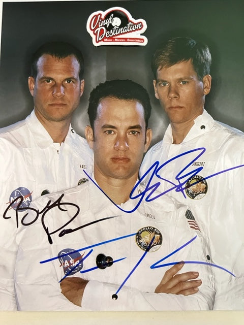 Apollo 13 - Cast Signed 8 x 10 Photo  Tom Hanks - Kevin Bacon - Bill Paxton