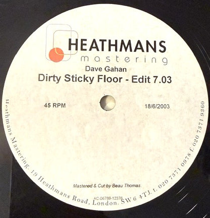 Dave Gahan / Depeche Mode - Dirty Sticky Floors 12" Metal Acetate