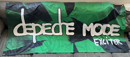 DEPECHE MODE - Fully Signed EXCITER In-Store Promotional Cloth Banner HUGE