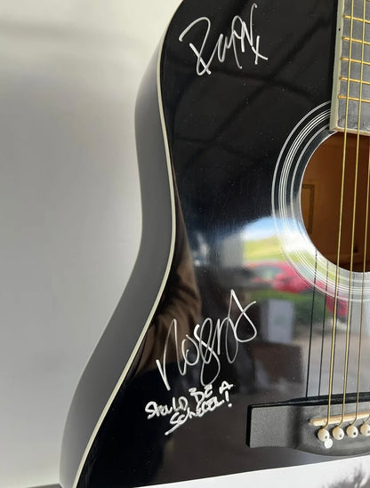 The Cure - RARE Hand Signed Acoustic Guitar With Certification