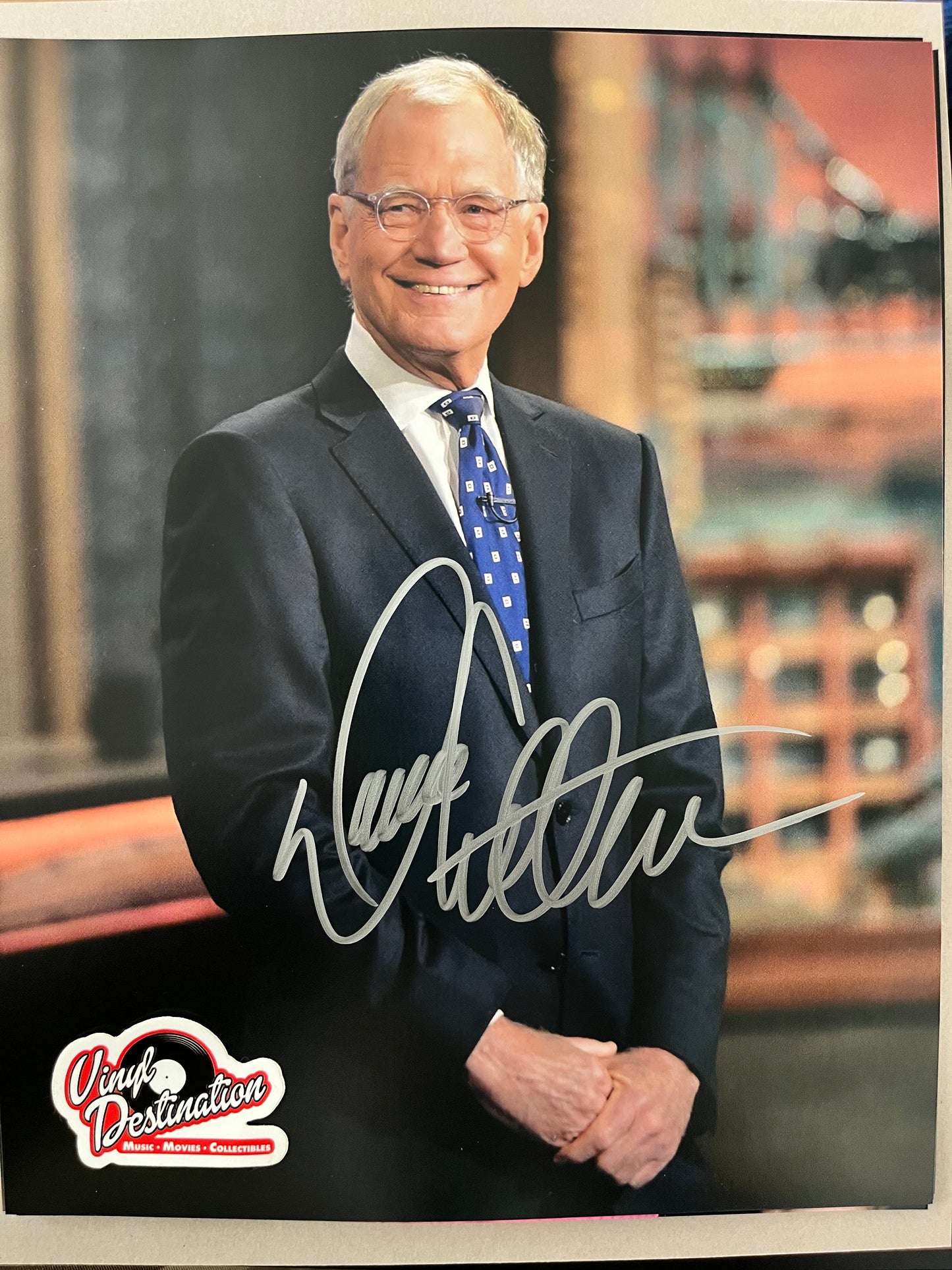 David Letterman - Late Night Host - Hand Signed 8 x 10 Photo