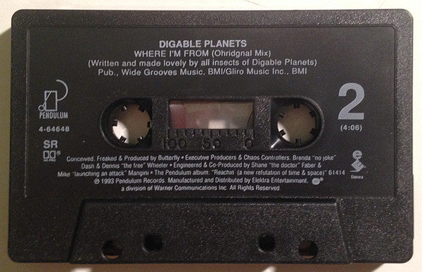 Digable Planets - Where I'm From   U.S. Cassette Single