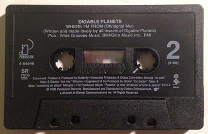 Digable Planets - Where I'm From   U.S. Cassette Single