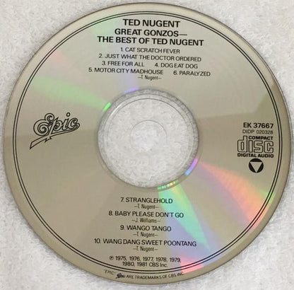 Ted Nugent - The Best Of Ted Nugent / Great Gonzos!    U.S. CD LP