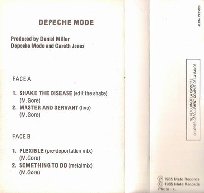 Depeche Mode - Shake The Disease / Flexible - Rare French Cassette Single