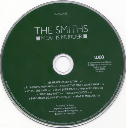 The Smiths - Meat Is Murder - European Import CD