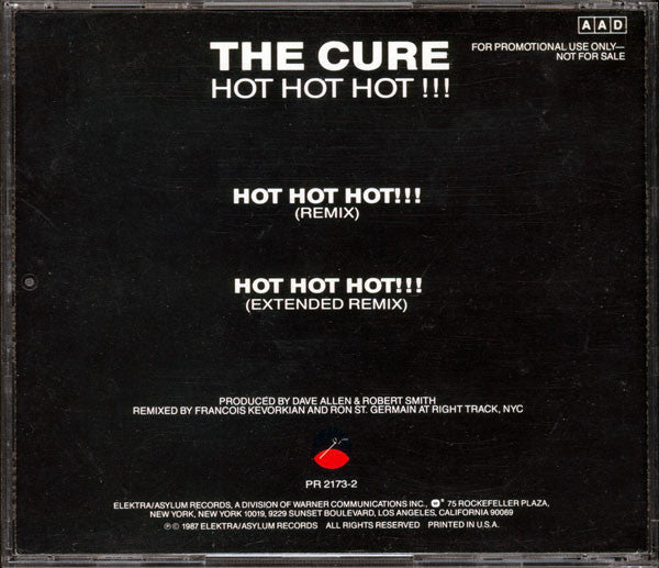 The Cure - Hot Hot Hot - RARE Promotional ONLY U.S. CD Single