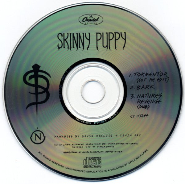 Skinny Puppy - Tormentor - Rare U.S. 3-Track CD Single