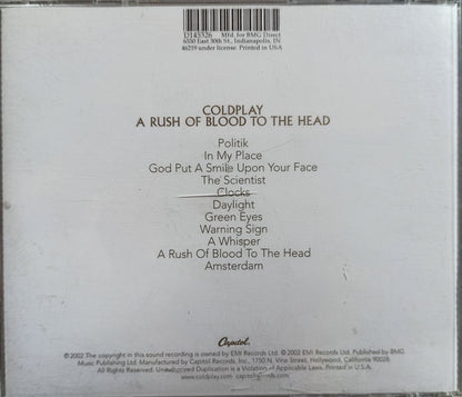 Coldplay - A Rush Of Blood To The Head - U.S. CD LP - NEW