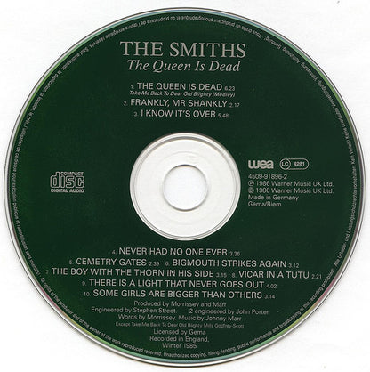 The Smiths - The Queen Is Dead - European Import CD