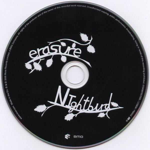 Erasure - Nightbird    European Import CD LP